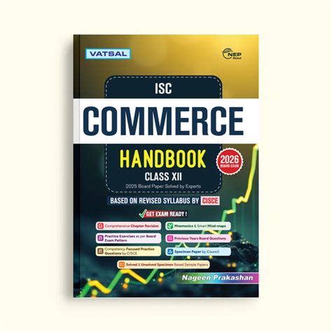 Vatsal Commerce Handbook Class 12 ISC 2026 Board Exam – Nageen Prakashan