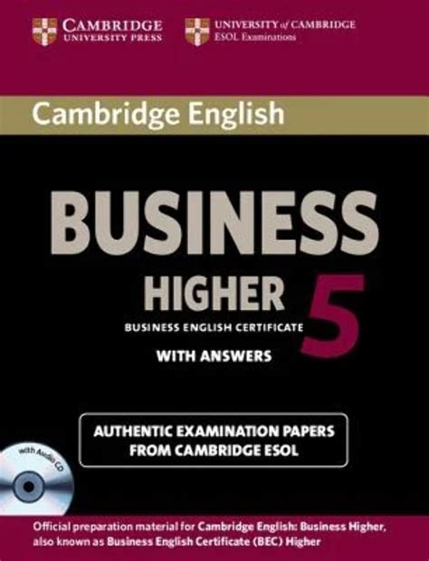 Buy Cambridge English Business 5 Higher Self-study Pack (Student's Book ...
