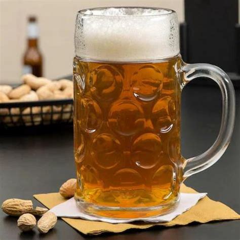Beer Mug Jumbo Big Size Beer Glass Crystal Clear 1000ml – Bar Box
