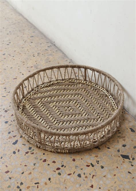 Get Beige And Gold Upcycled Plastic Tray at ₹ 1800 | LBB Shop