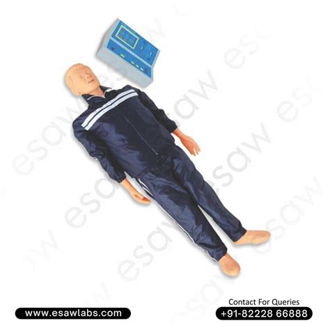 Whole Body CPR Training Manikin with Monitor and Printer – Advanced Ad