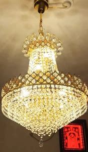 Shri Mahal Antiques LED Crystal Big Size Jhumar Lamp Ceiling Light For ...