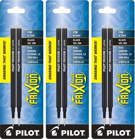 PILOT, FriXion Ball Gel Ink Refills for Erasable Pens, Fine Point 0.7 ...