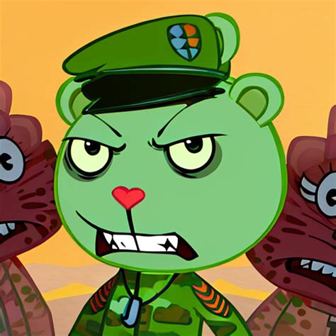 Image result for Happy Tree Friends Flippy HTF