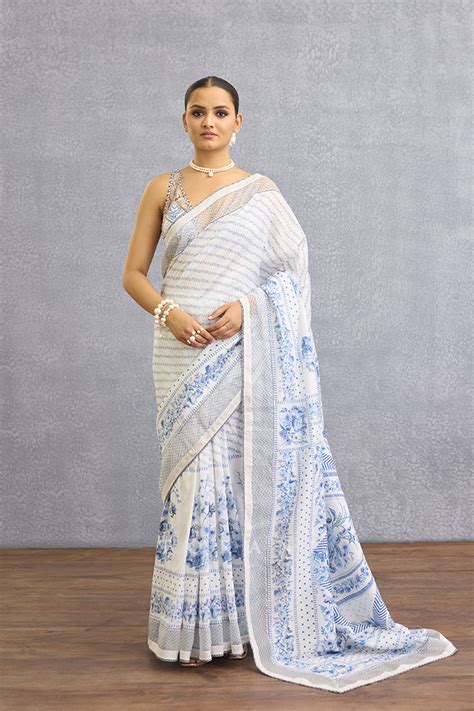 Neeli Gauraiya Poulami Saree – Torani India