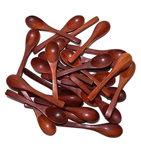 Buy SMVDK HANDICRAFTS Wooden Masala Spoon for Small Containers ...