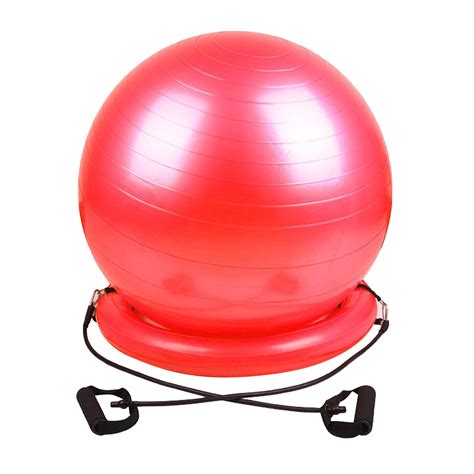 Yoga Ball Chair – Stability Ball with Inflatable S... – Grandado
