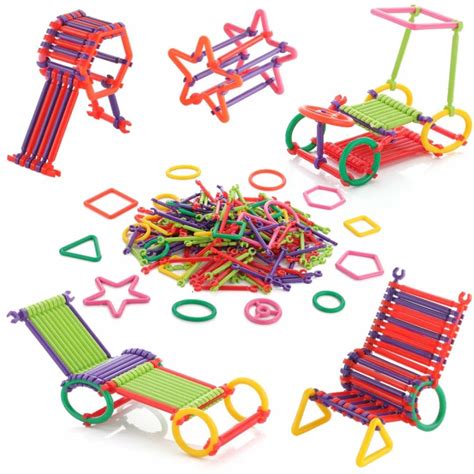 Shsts Stick Blocks Puzzle for Kids, Stick Building Blocks Assembly Toy ...