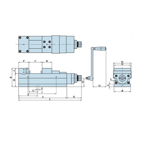 Buy Vertex Hydraulic Power Vise VQC-125H Online - Technocart
