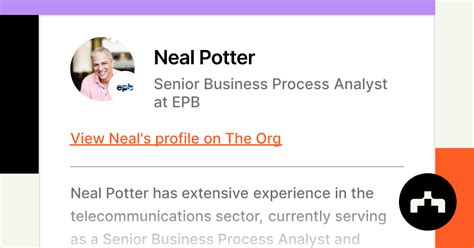 Neal Potter - Senior Business Process Analyst at EPB | The Org