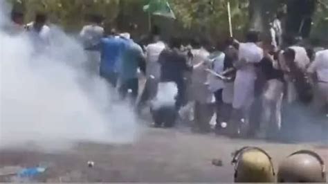 Siddharth's death; clash at KSU protest march; tear gas and water ...