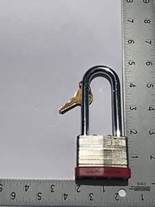 Knight Box Padlock BOX of 6 !!! Long Shackle (1 7/8") Laminated Steel ...