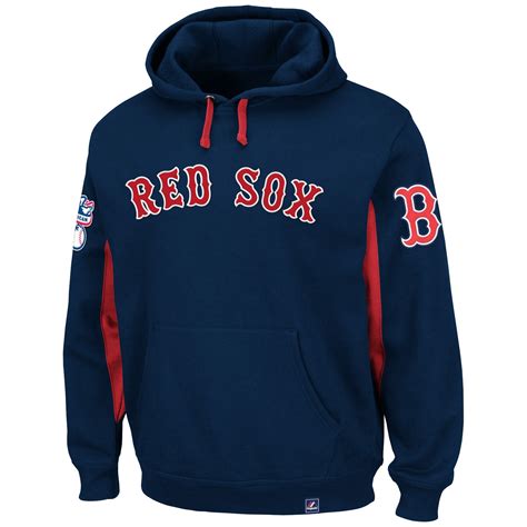 Majestic Boston Red Sox Major Play Pullover Hoodie - Navy Blue