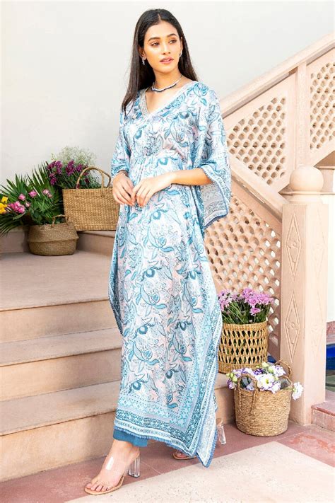 Shop Kaftan Kurta/Suit Set With Pants at Best Price – EverBloom