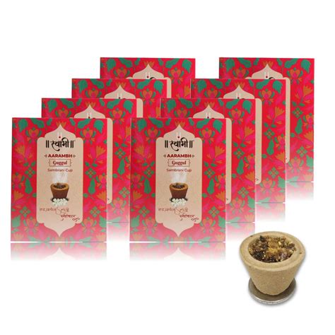 Swami AARAMBH GUGGUL Cup DHOOP for Pooja (96 pcs) | Havan Cups for ...