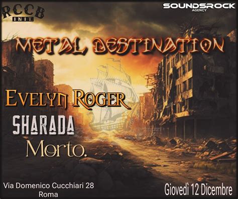 METAL DESTINATION with EVELYN ROGER - SHARADA - MORTO @RCCB_INIT, Rccb ...