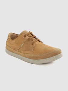 WOODLAND Men Camel Brown Solid Leather Sneakers Sneakers For Men - Buy ...
