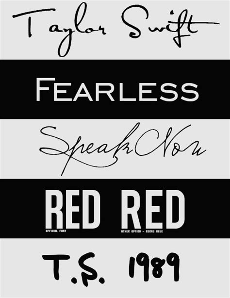Taylor Swift Fonts by intoxicatedvogue on DeviantArt