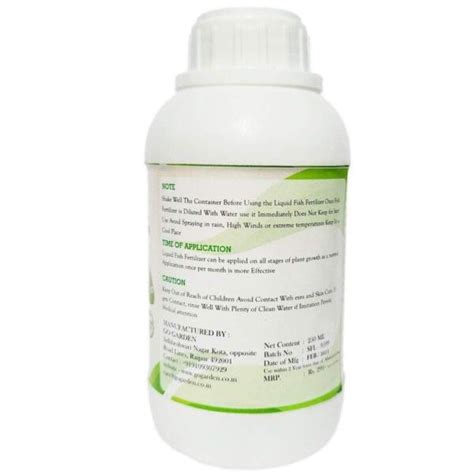 Liquid Fish Fertilizer for Vigorous Plant Growth