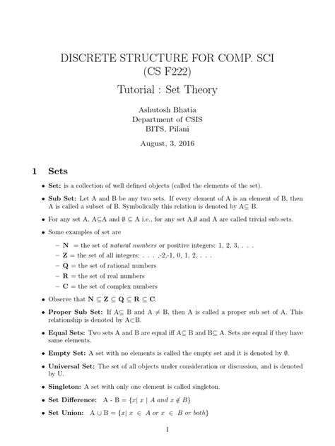 Image result for Set Theory Tutorial