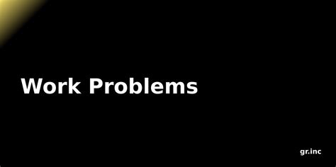 Problems at Work 的图像结果