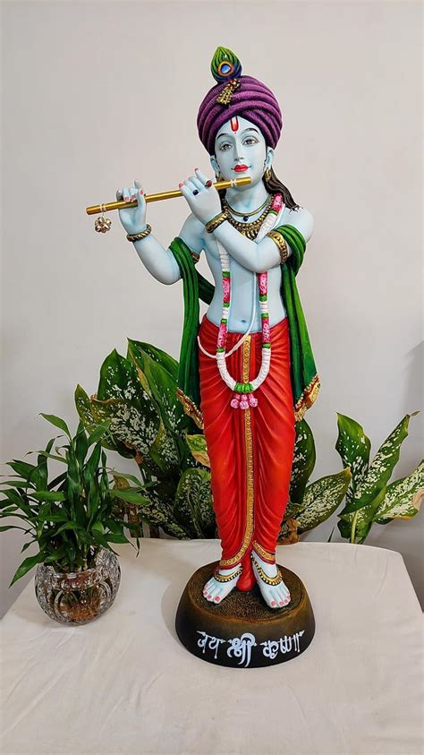 Buy Sunder Swaroop Shree Krishna Murti, Lord Krishna Idol Large Size ...