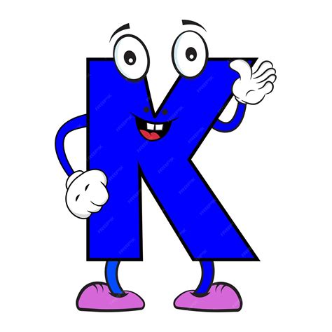Premium Vector | Creative english alphabet letter k vector illustration