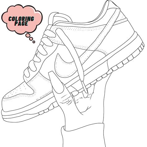 Nike Shoe Coloring Pages
