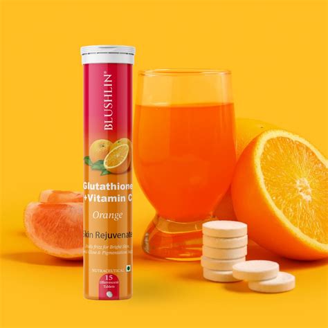 Glutathione Effervescent Tablets With Vitamin C For Skin Brightening ...