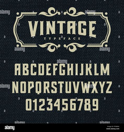 Wild West typeface / Retro alphabet in western style / Slab Serif type ...