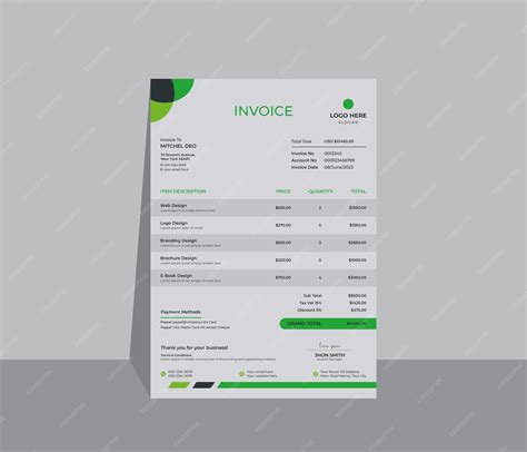 Invoice Example 的图像结果