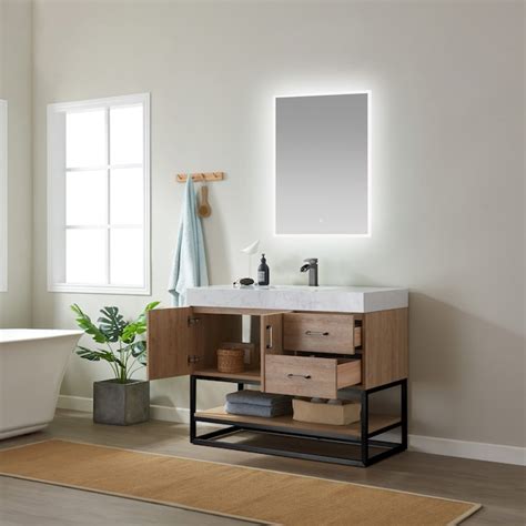 Vinnova Alistair 42-in North American Oak Undermount Single Sink ...