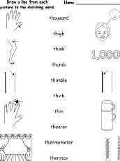 TH: Consonant Blend - Enchanted Learning Software