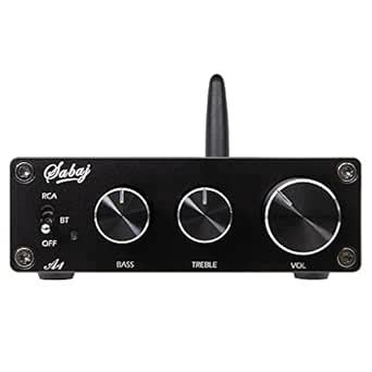 SABAJ A1 HiFi Audio Digital Amplifier Receiver, Mini Desktop Class D ...