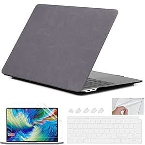GIOIA BAZAAR Case for MacBook, PU MATT Leather Hard Shell Case Cover ...