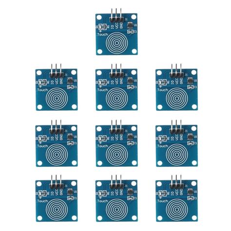 SHUATI 10pcs Proximity Sensors, Capacitive Digital Sensor TTP223B Touch ...