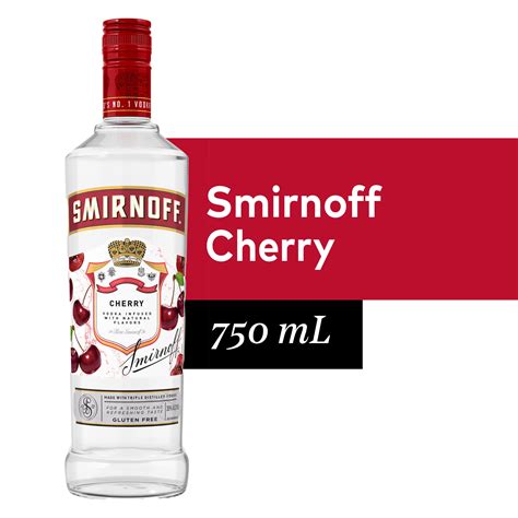 Smirnoff Cherry (Vodka Infused With Natural Flavors) - 750 mL Bottle ...