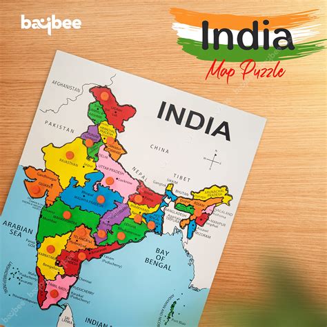 Baybee Kids India with 28 States Capitals Wooden Puzzle, Rich Culture ...