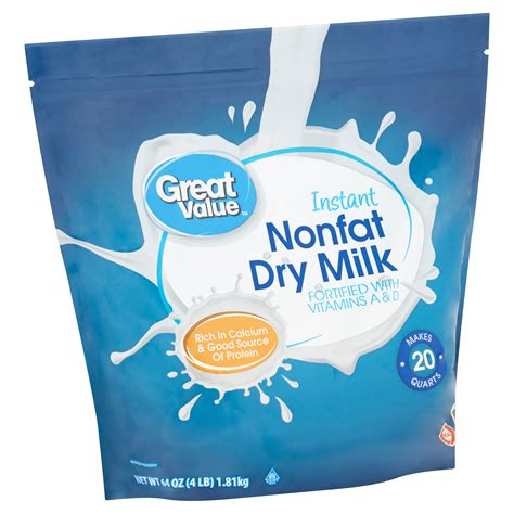 Great Value Instant Nonfat Dry Milk, 64 oz - Walmart.com - Walmart.com