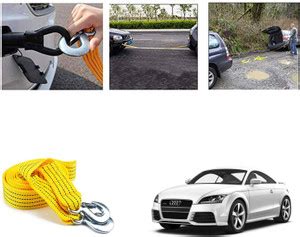 Automotive Prist Nylon Car Truck Towing Rope Cable Tow Pull Strap Hooks ...