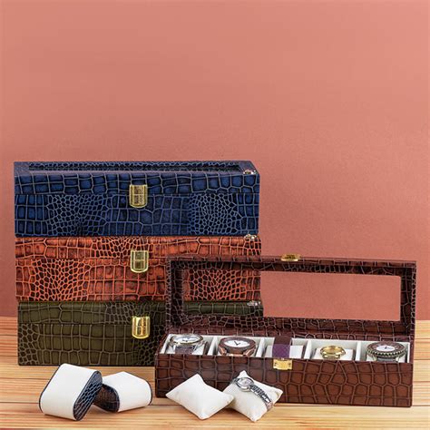 Leather Watch Box | Luxury Branded Watch Case | 5,8 & 10 Watches ...