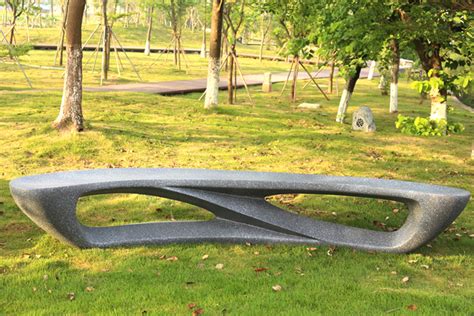 玻璃钢个性公共休息区凳子月亮户外造型休闲椅 - 深圳市巧工坊工艺饰品有限公司