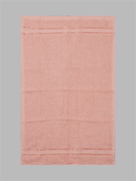 Ramraj Premium Soft Terry Hand Towel Peach HC7 (Pack of 4)