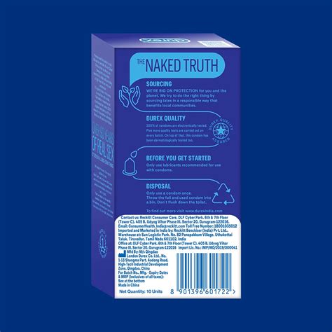 Durex Close Fit Invisible - 10 Condoms, 10s (Pack of 1)