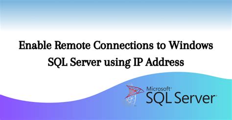 Image result for SQL Server Connection Address without IP