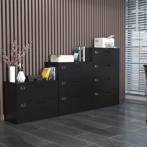Buy Letaya File Cabinet,4 Drawer Lateral Filing Cabinets with Lock for ...