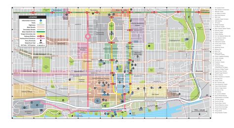 Downtown Toronto map - Map of Downtown Toronto (Canada)