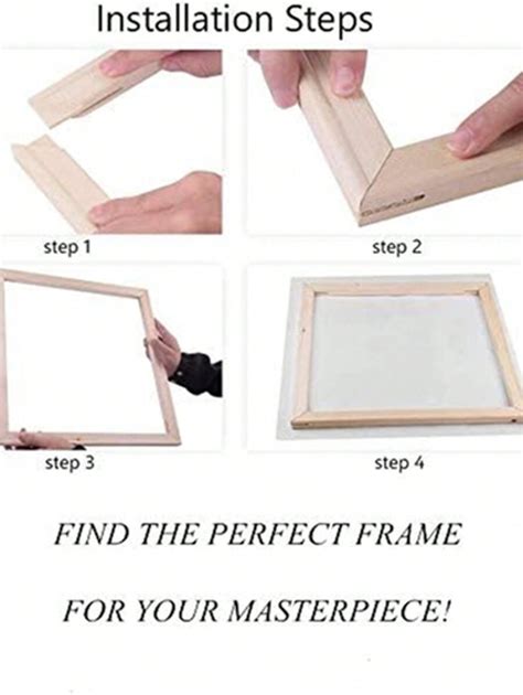 DIY Holz-Leinwand-Rahmen-Set 40 x 50 cm für Ölmalerei und Wandkunst ...
