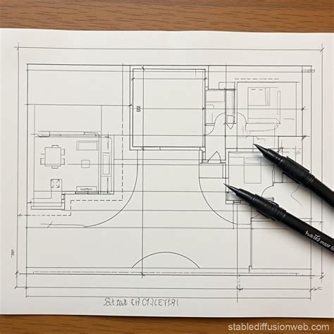 Simplified Architectural Drawing | Stable Diffusion Online