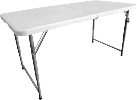 Amazon.com: Techni Home Height Adjustable 4 FT Granite White Folding ...